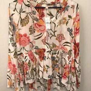 LOFT Floral Blouse